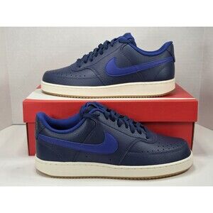 Nike Court Vision Low Shoes Midnight Navy Men's Size 10 Royal Blue